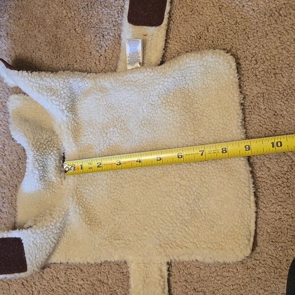 Dog vest Size XS chocolate corduroy w/fleece lining - Picture 4 of 9